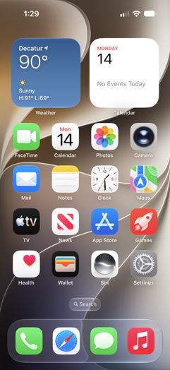iOS 27 主屏幕